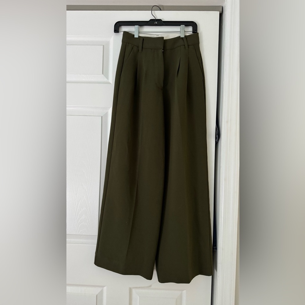 Wilfred Green Maxi Pleated A-Line Pantsuit